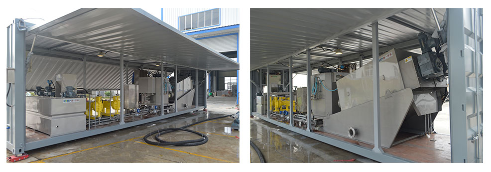 working principle of mobile portable wastewater treatment plant