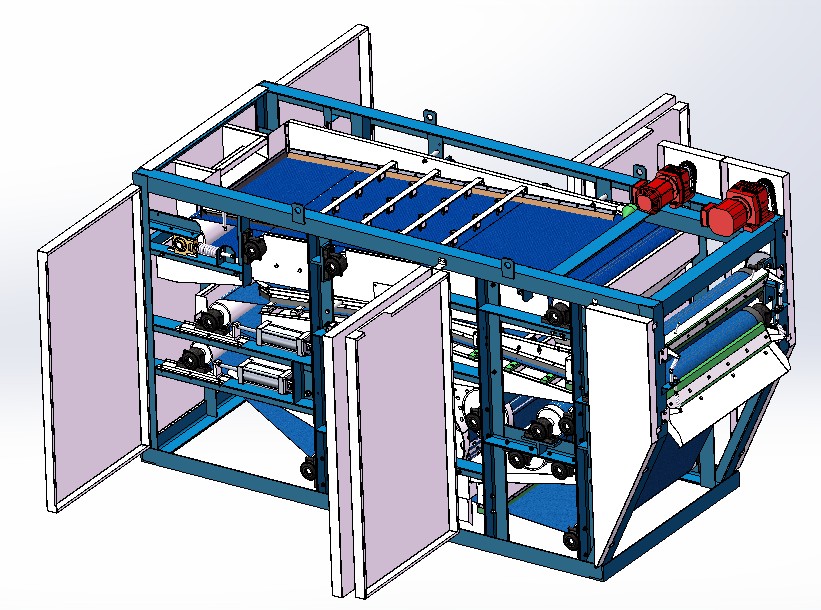 structure of belt filter press