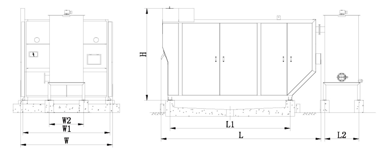 Specifications of high duty belt filter press