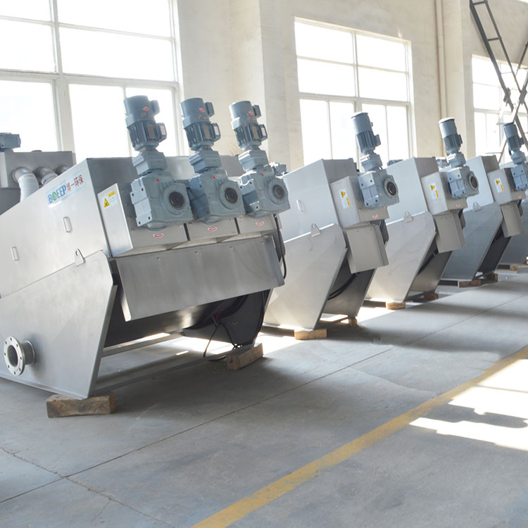 screw filter press dewatering