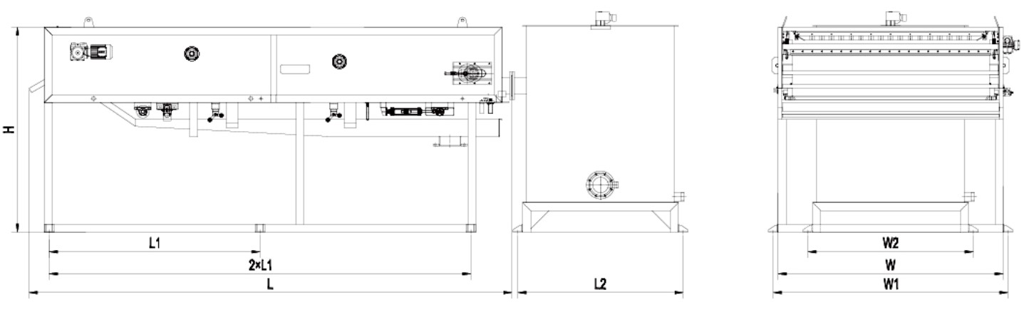 specifications of gravity belt sludge thickener