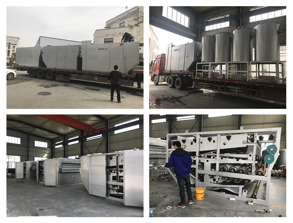 introduction of high duty type belt filter sludge dewatering device