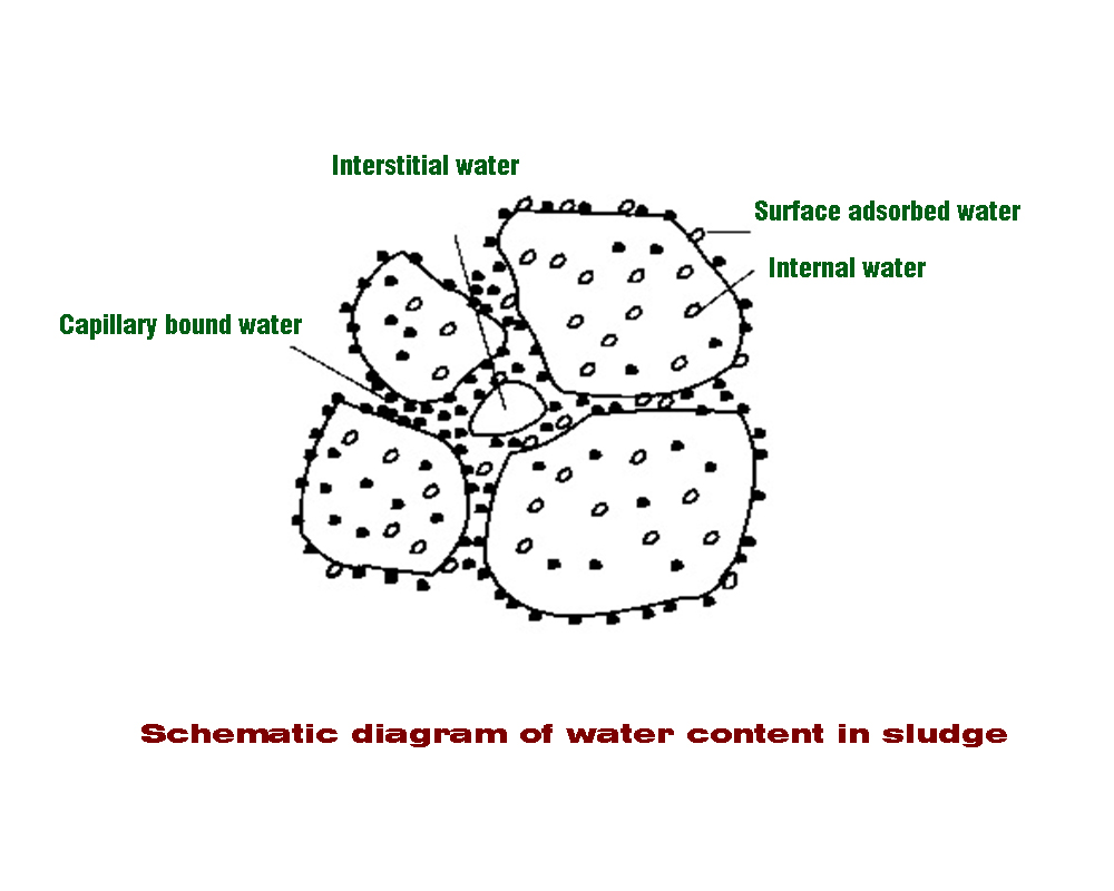 water content in sludge