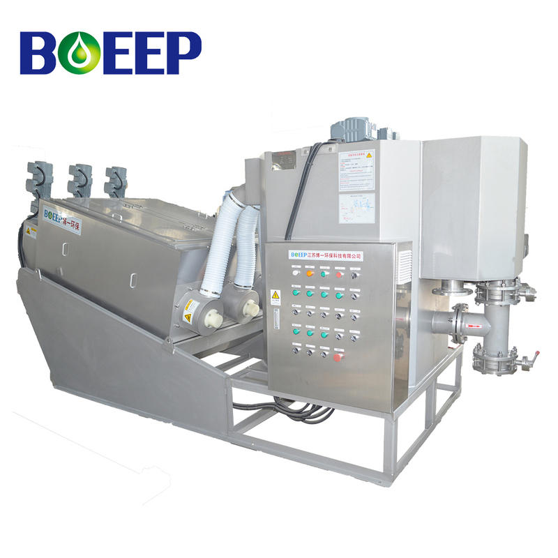 Pre-thickening Volute Screw Press Sludge Dehydrator for Wastewater Treatment