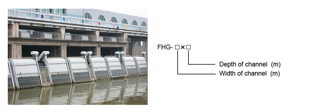 model display of wastewater coarse screen