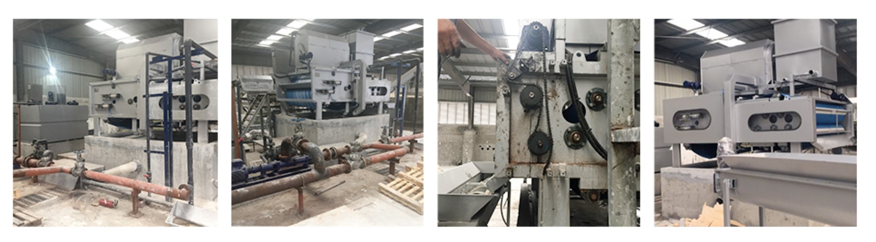 object site of rotary thickening belt press