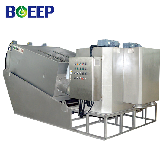 Easy Maintenance Volute Screw Press Dehydrator for Petrochemica Sludge Treatment