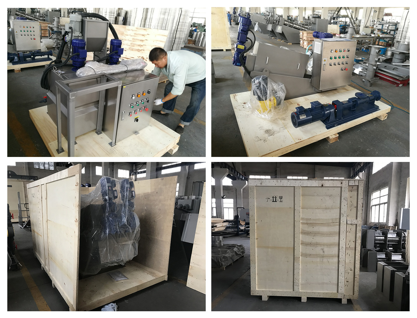 packing site of volute screw press sludge dehydrator