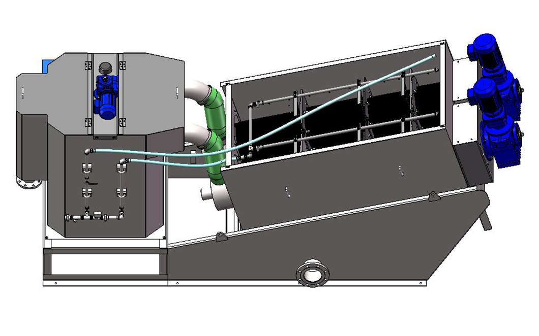 BOEEP screw type sludge dewatering